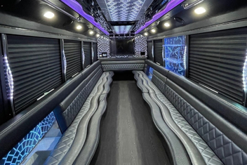 Hollywood Party Bus Interior