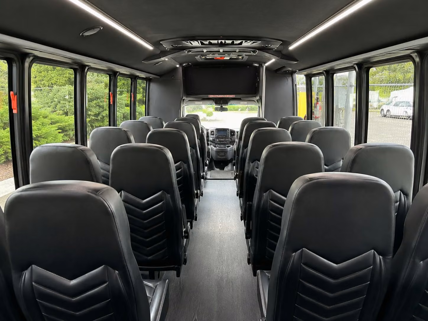 15 passenger minibus interior