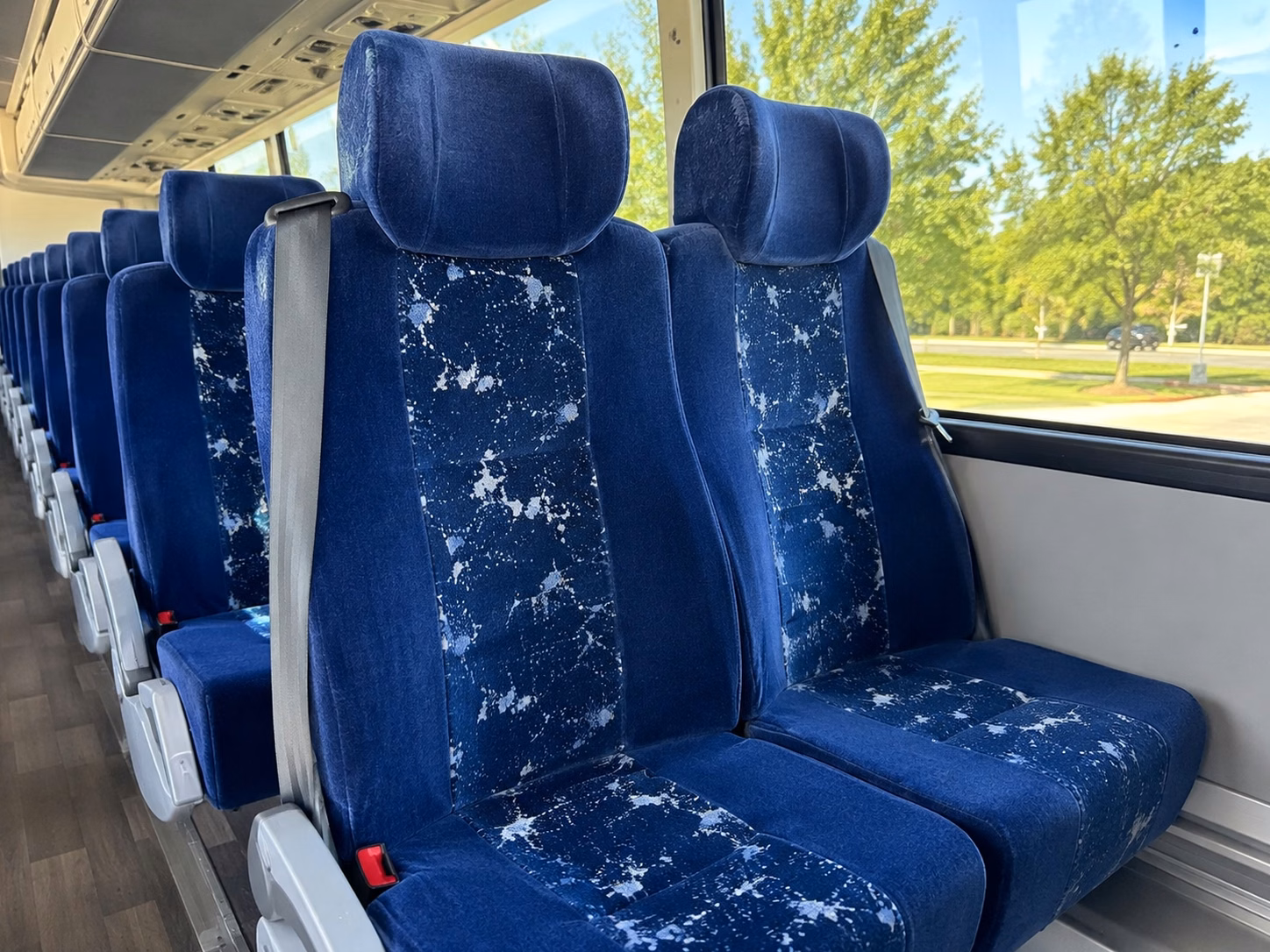 hollywood charter bus interior